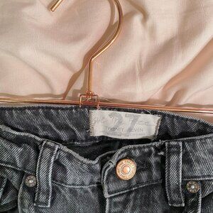 We the Free Black Denim High Rise (Wide Straight leg) Size 27